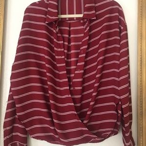 Forever 21 burgundy shirt L